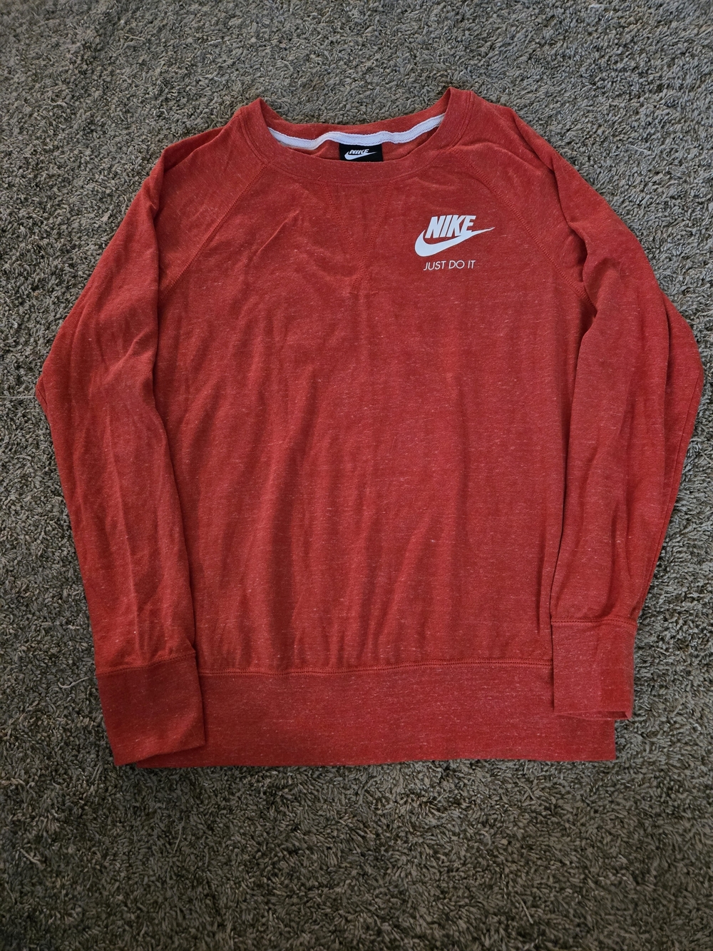 Nike Red Crewneck shirt with White Logo